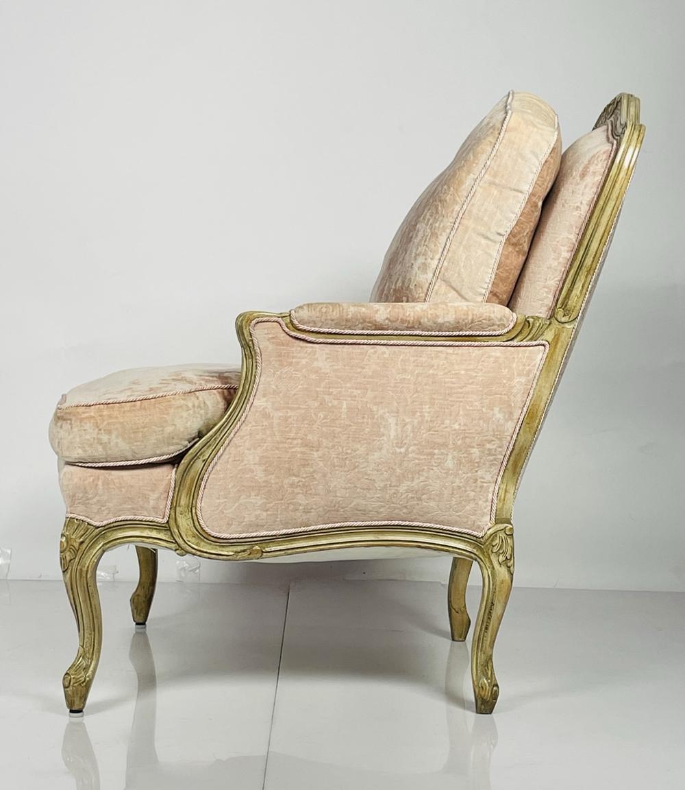 Late 20th Century French Louis XV Style Bergere  For Sale