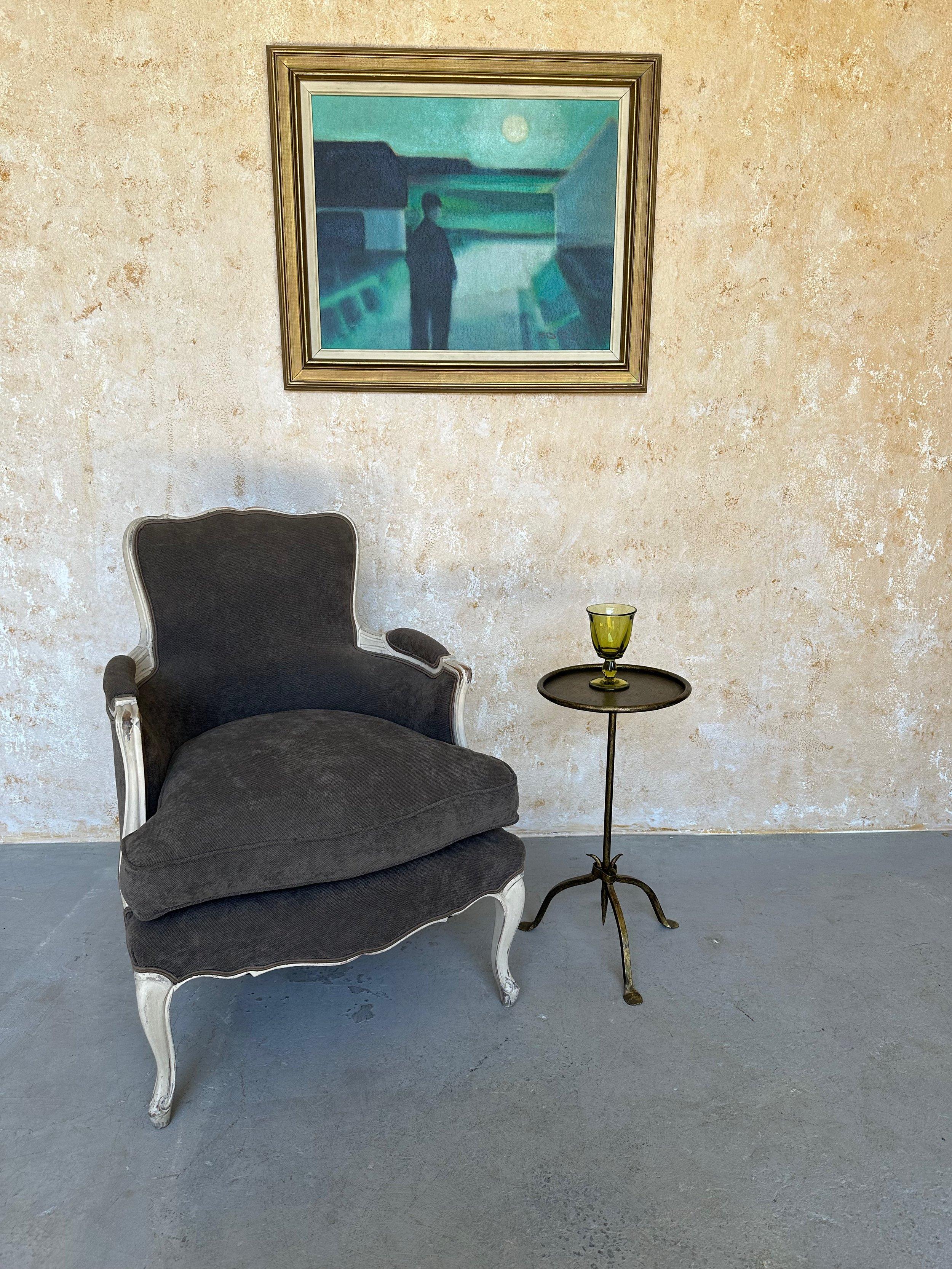 Bergère Francesa Estilo Luis XV con Marco Tallado Francés en venta