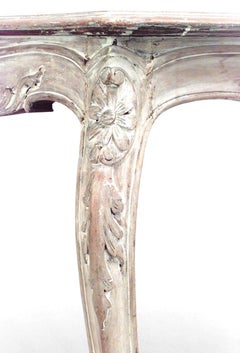 French Louis XV Style Bleached Center Table