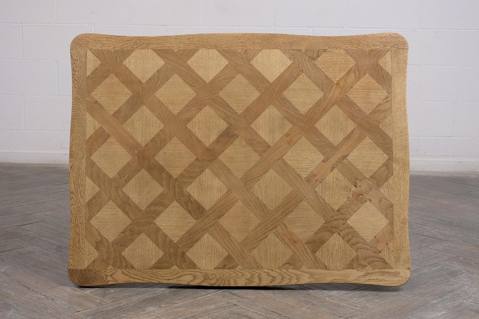 Late 19th Century French Louis XV Style Bleached Dining Table For Sale