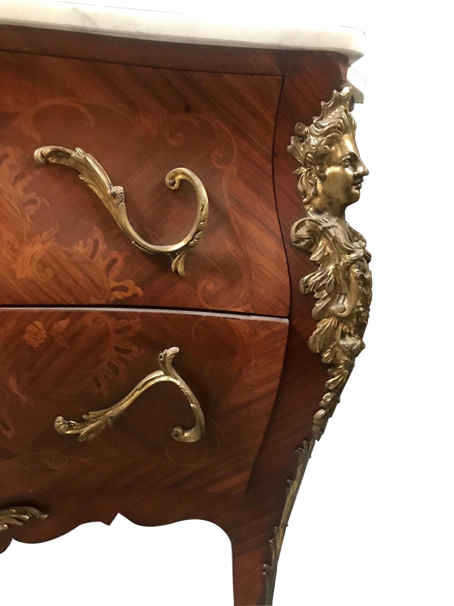 French Louis XV Style Bombe Commode, 19th Century 7
