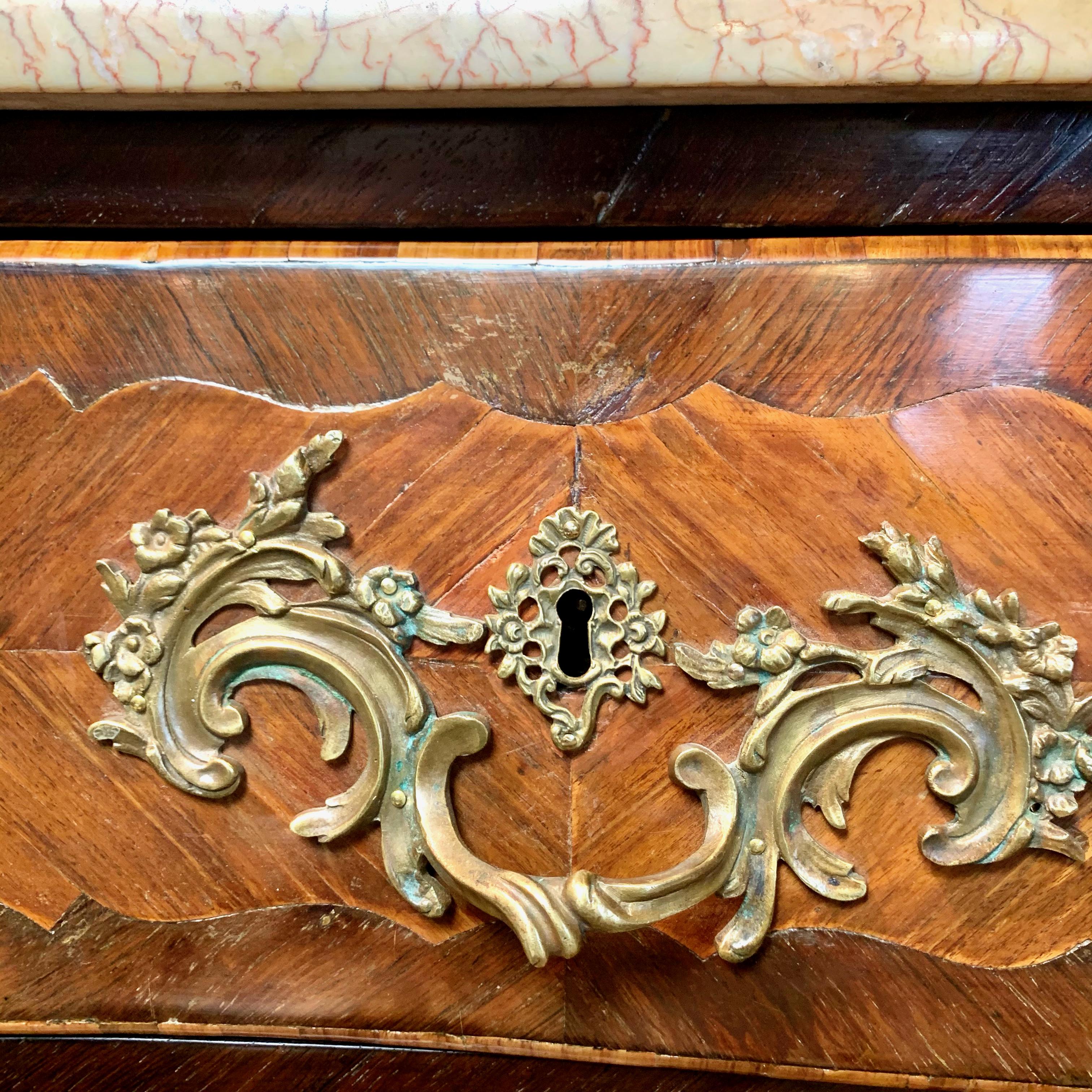 French Louis XV Style Bombé Commode For Sale 4