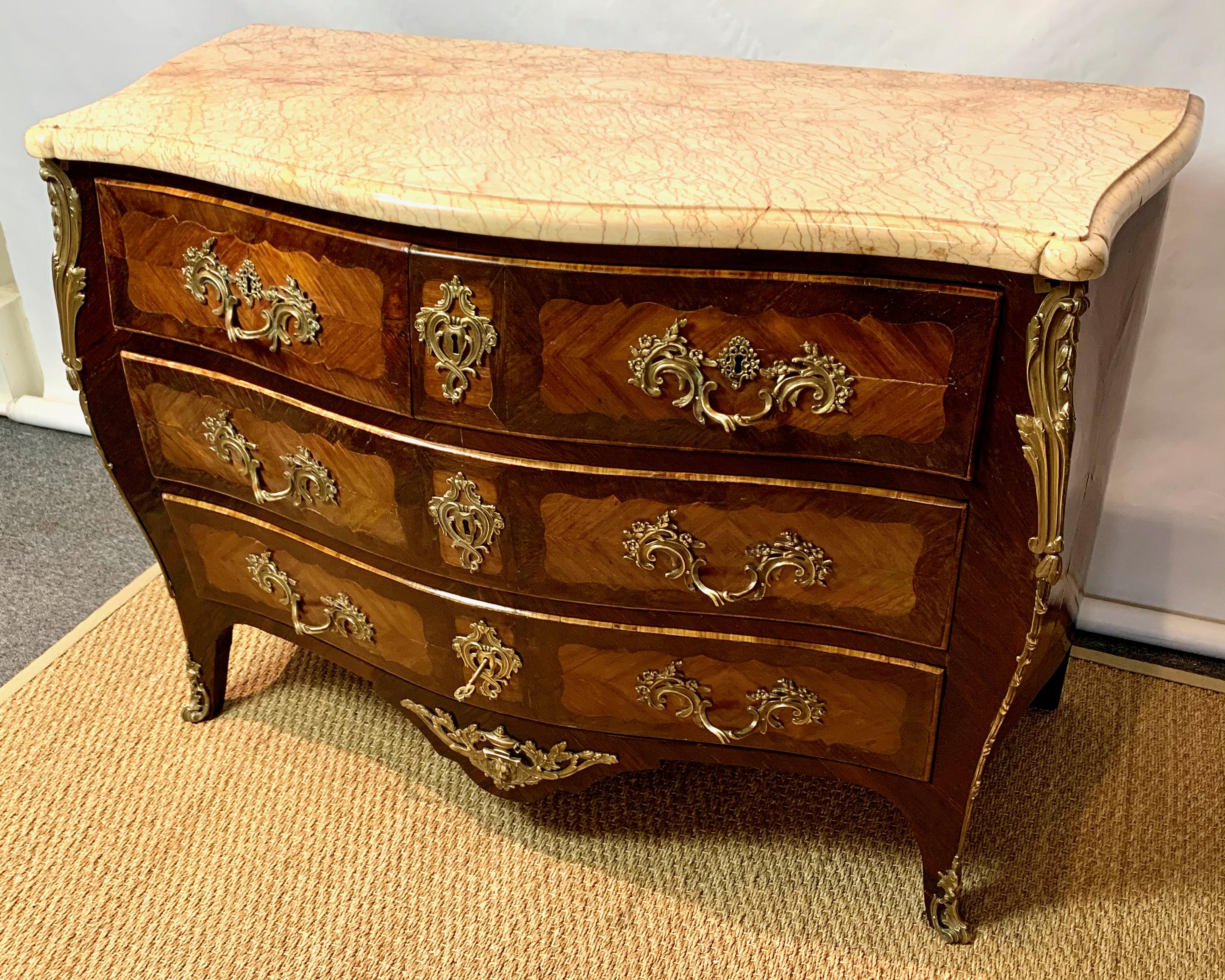 French Louis XV Style Bombé Commode For Sale 6