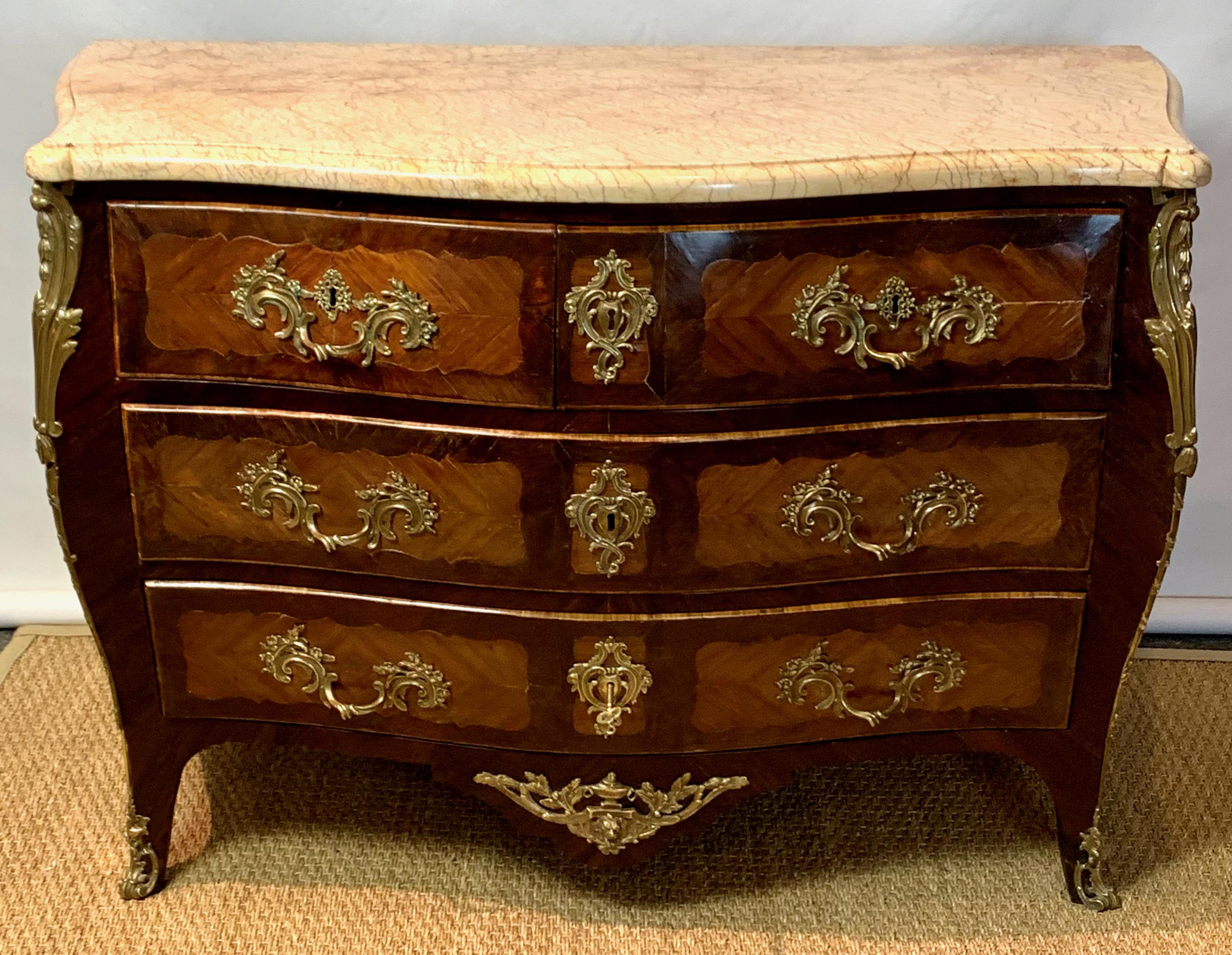 French Louis XV Style Bombé Commode For Sale 7