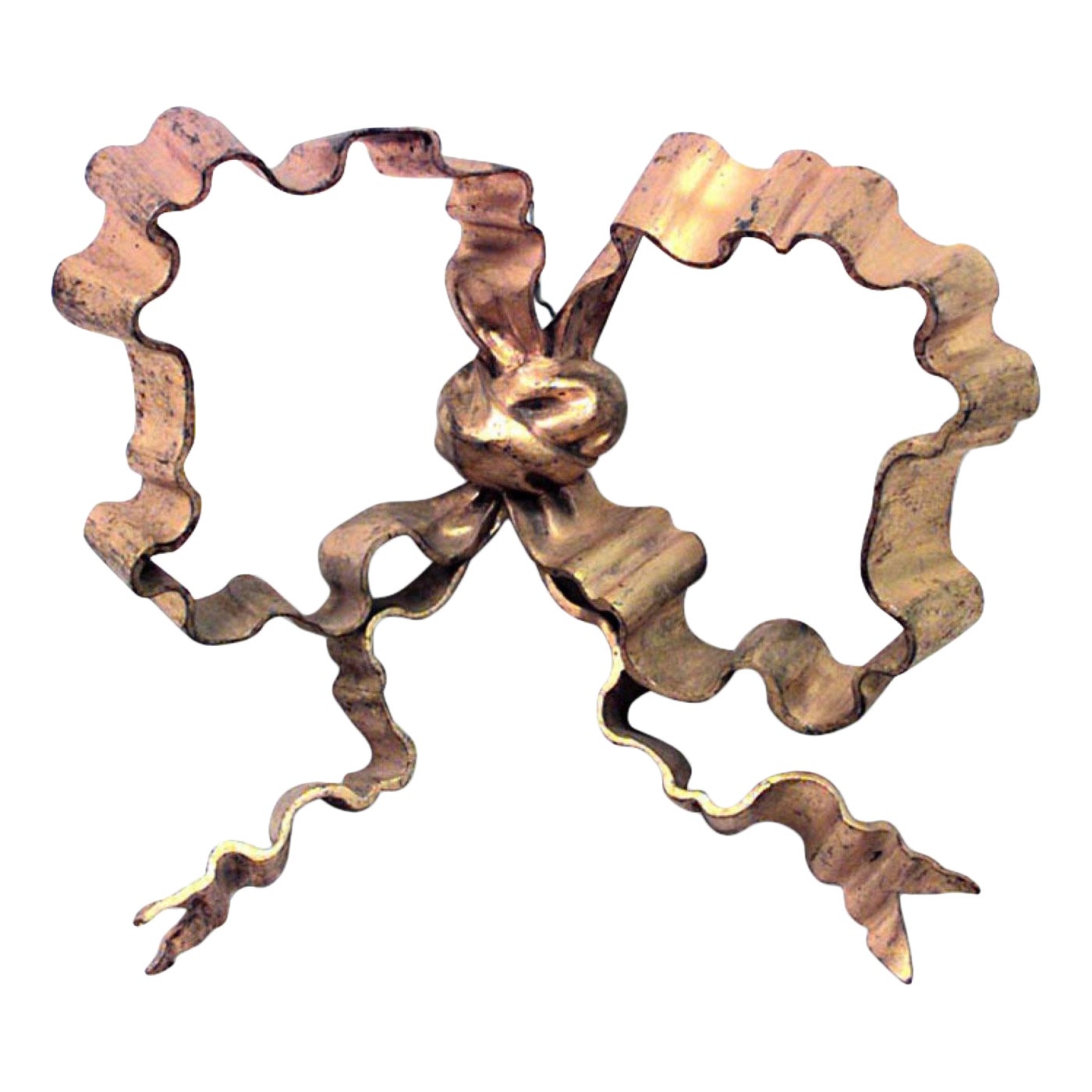 French Louis XV Style Bronze Bow Ornament