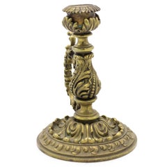 French Louis XV Style Bronze Candlestick