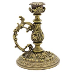 French Louis XV Style Bronze Candlestick