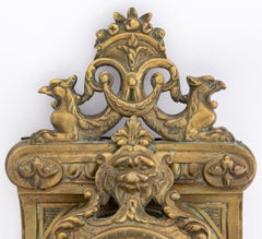 French Louis XV Style Bronze Cartel Clock, 19th C.