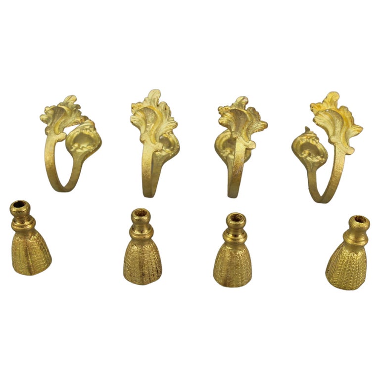 Huiya- Lot de 6 Beige Embrasses de Rideaux Embrasses Rideau Aimante Fentre Billes Faux Perles