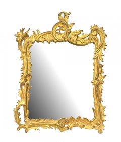 French Louis XV Style Bronze Dore Dressing Table / Vanity Mirror