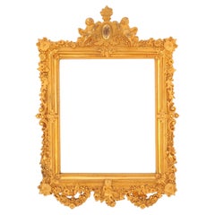 French Louis XV Style Bronze Dorè Picture Frame