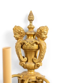 French Louis XV Style Bronze Doré Wall Sconce