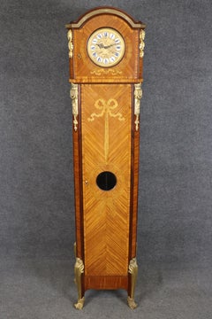 Französisch Louis XV Stil Bronze Ormolu montiert hohe Gehäuse Uhr Manner von Zwiener