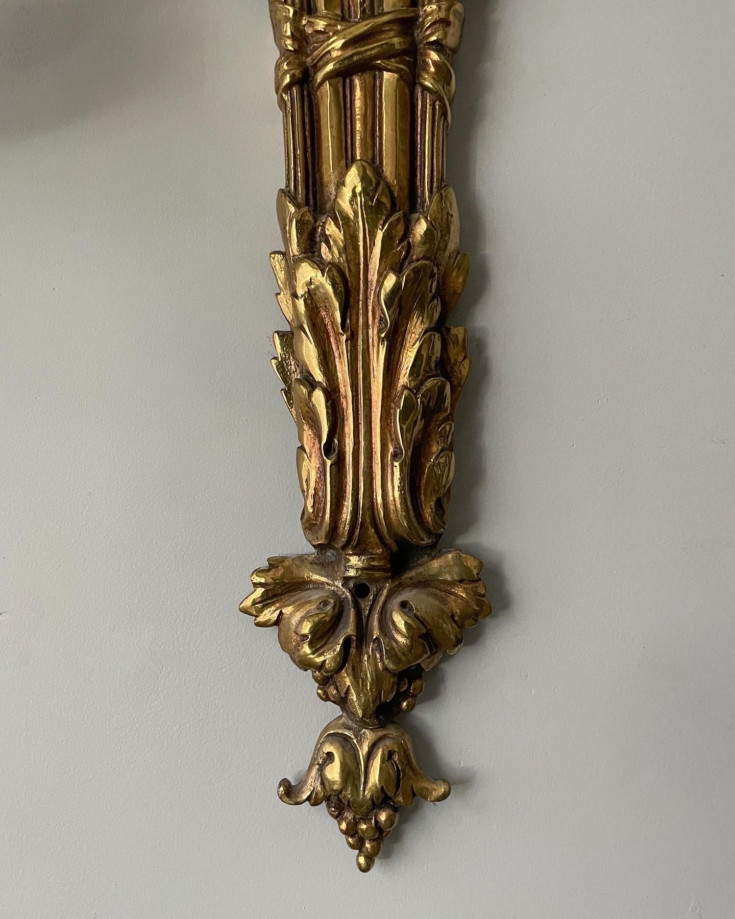 French Louis XV Style Bronze Ormolu Sconce 1