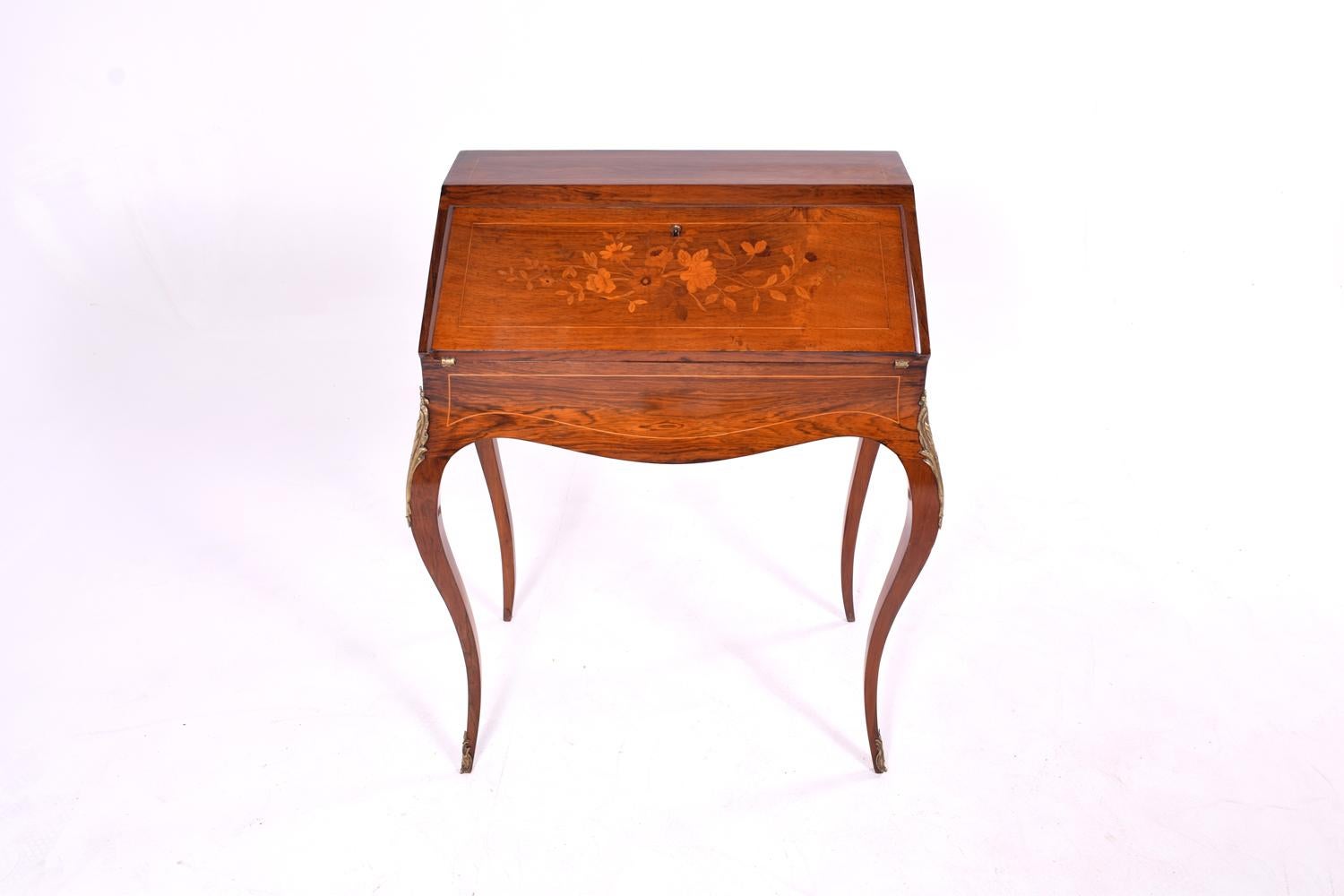 19th Century French Louis XV Style Bureau Desk For Sale