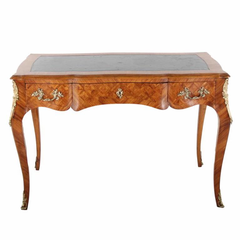 French Louis XV Style Bureau Plat