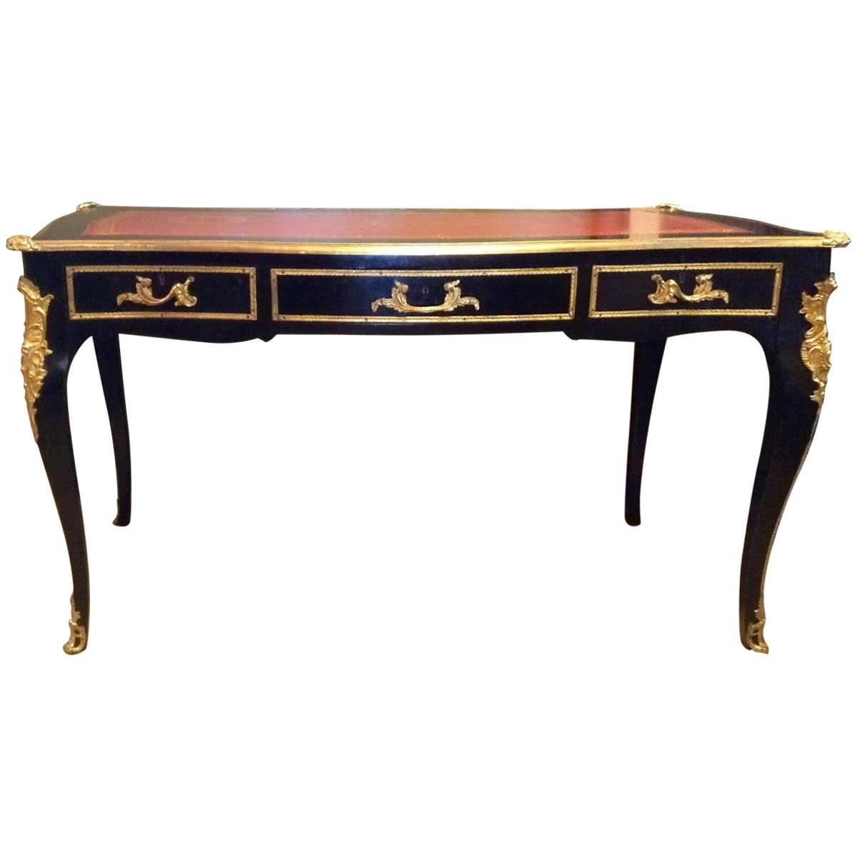 French Louis XV Style Bureau Plat