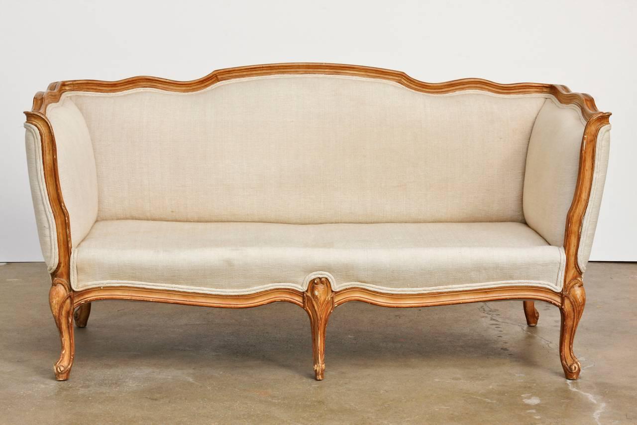 French Louis XV Style Canape Settee 2