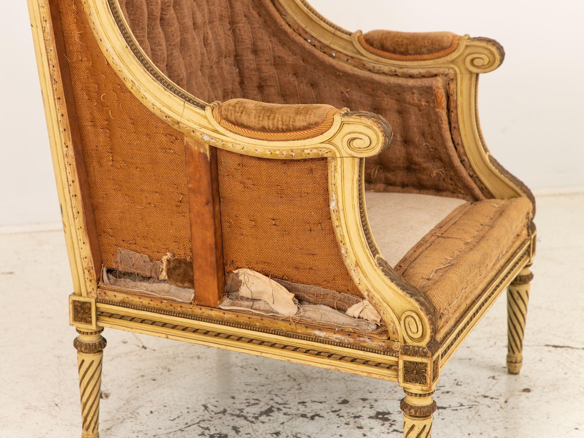 Französischer geschnitzter Ballonporters-Stuhl im Louis-XV-Stil, 19. Jahrhundert im Angebot 9