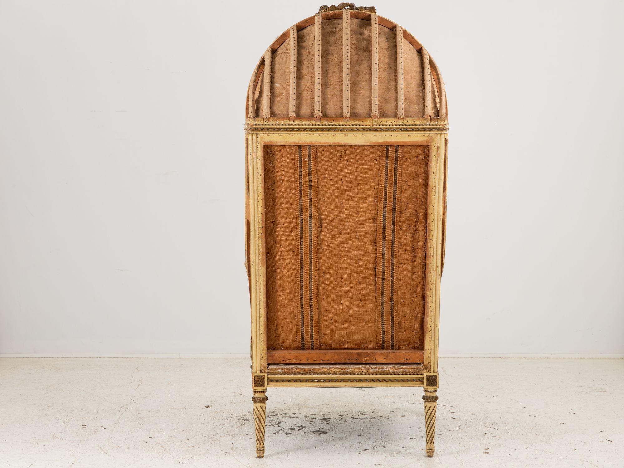Französischer geschnitzter Ballonporters-Stuhl im Louis-XV-Stil, 19. Jahrhundert (Holz) im Angebot