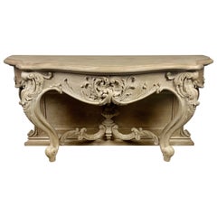 French Louis XV Style Carved Console, circa 1930s