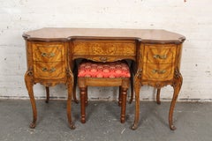 French Louis XV Style Carved Vanity