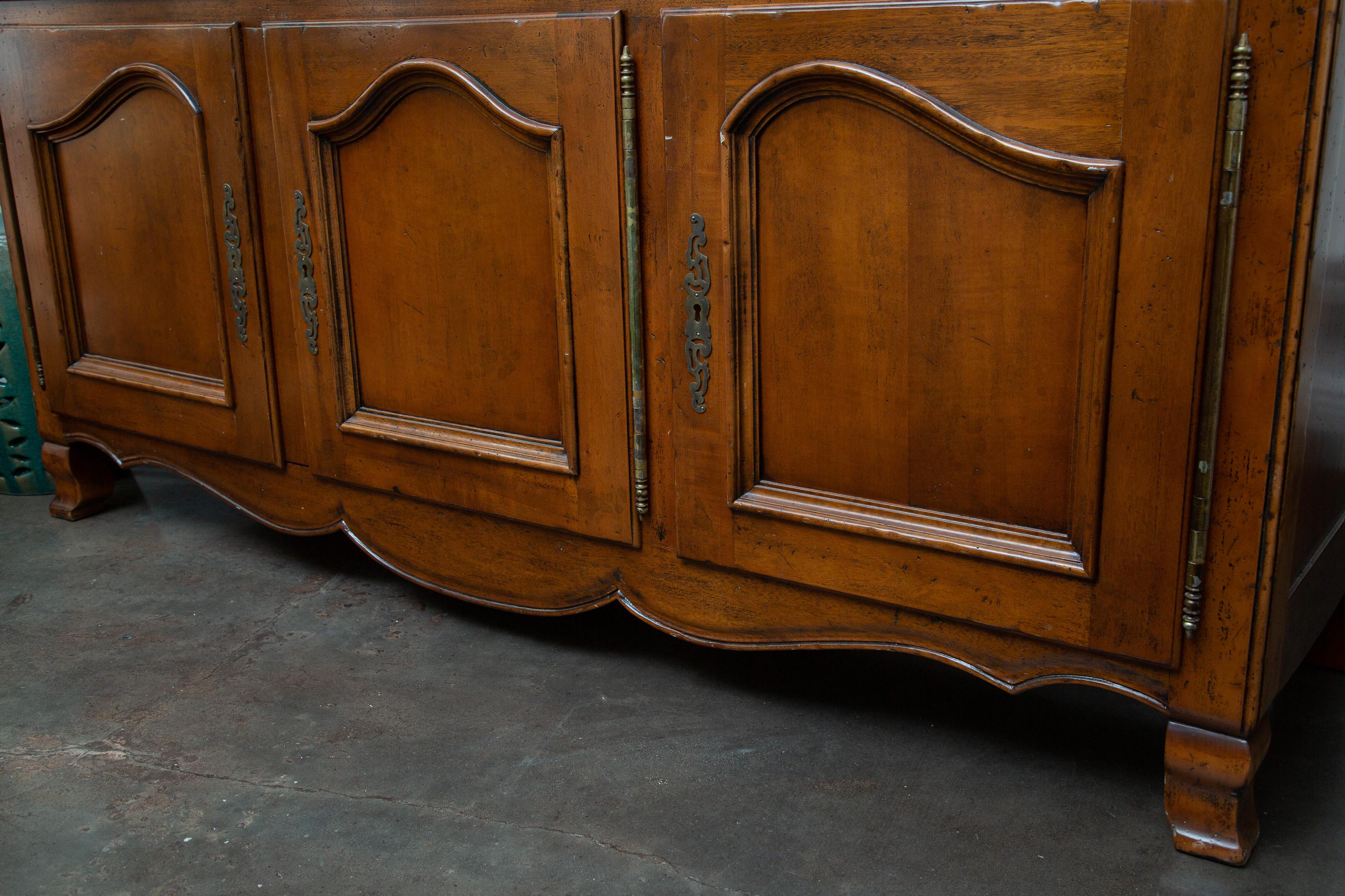French Louis XV Style Cherrywood Buffet For Sale 6
