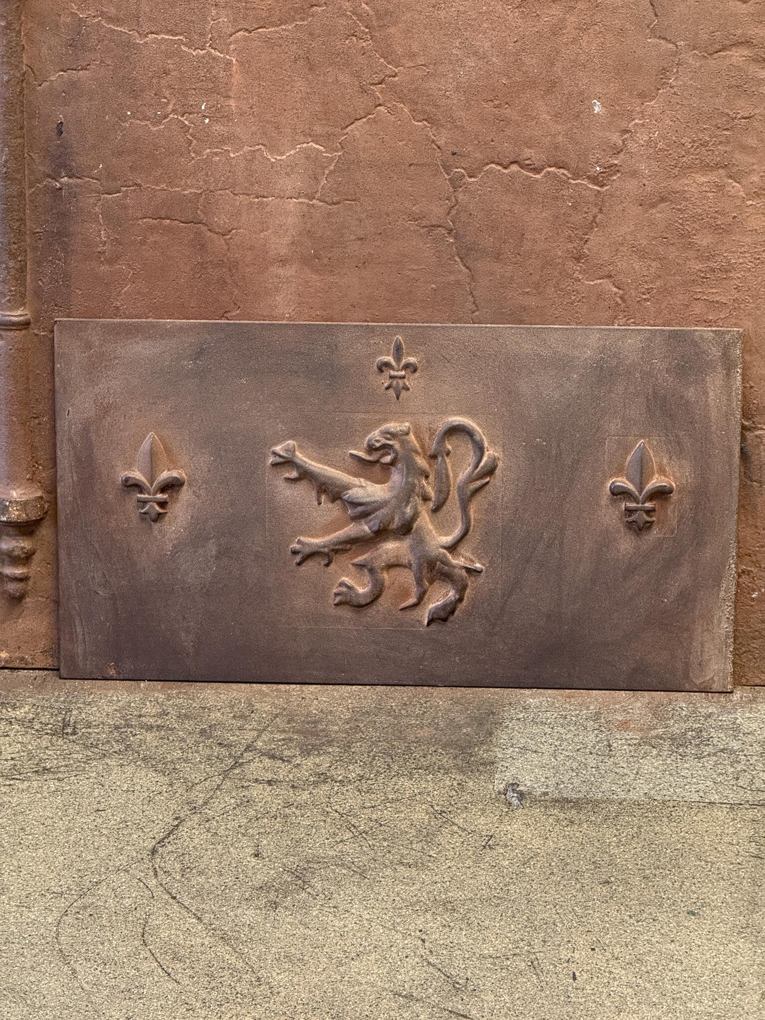 French Louis XV Style 'Coat of Arms' Fireback / Backsplash, 20th Century For Sale 2