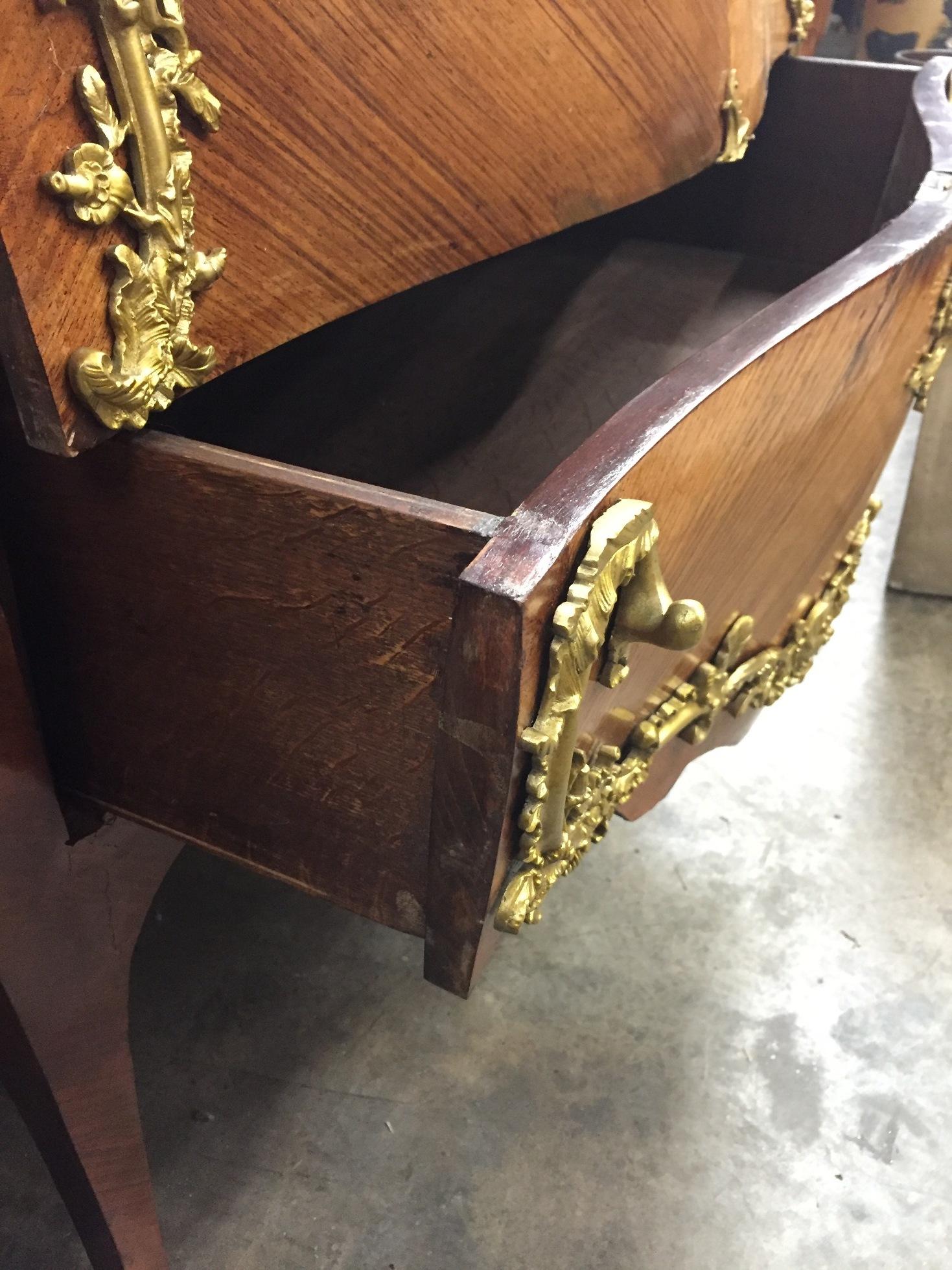 French Louis XV Style Commode, 19th Century Signed JVHD  For Sale 1