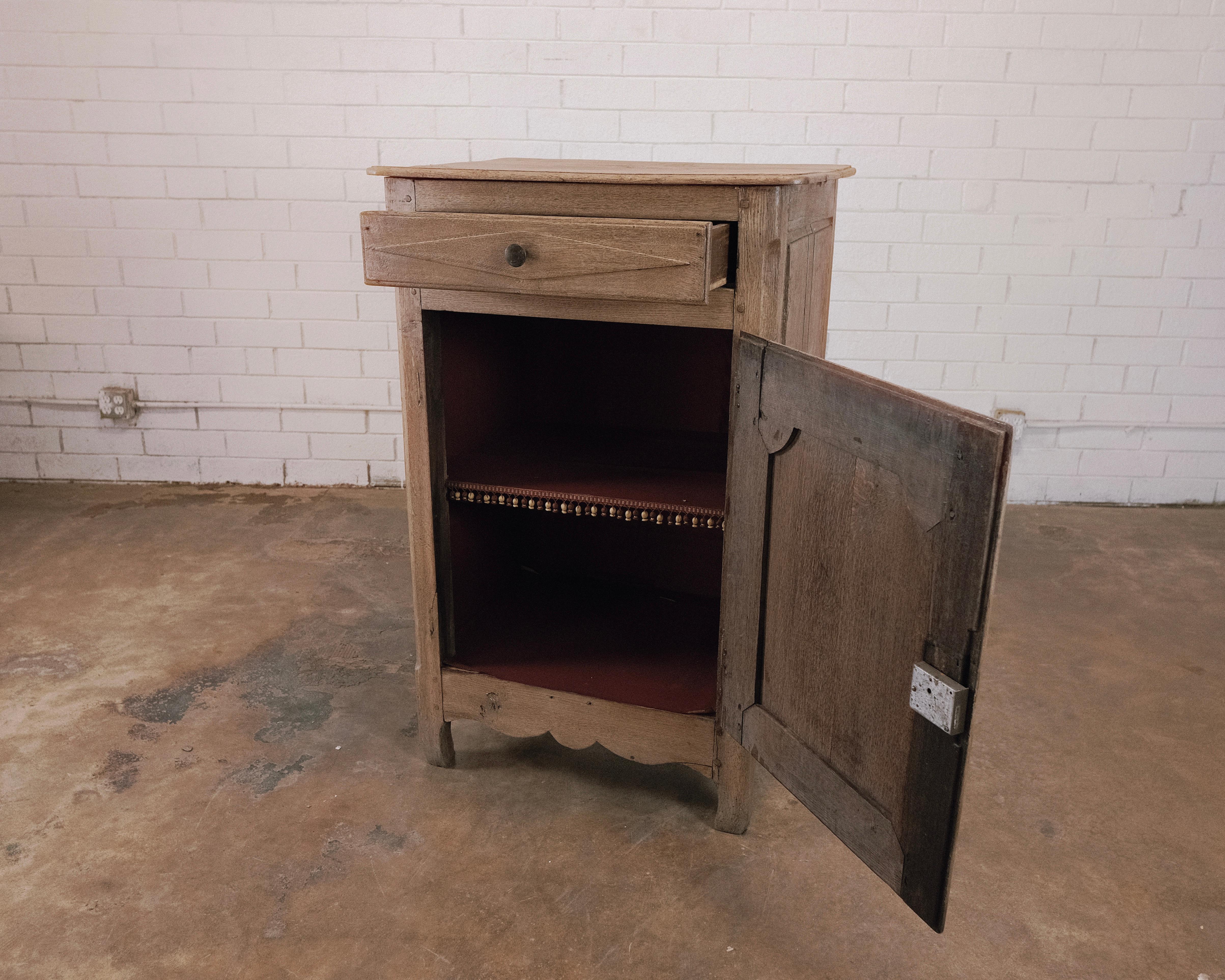 19th Century French Louis XV style confiture, single-door cabinet For Sale
