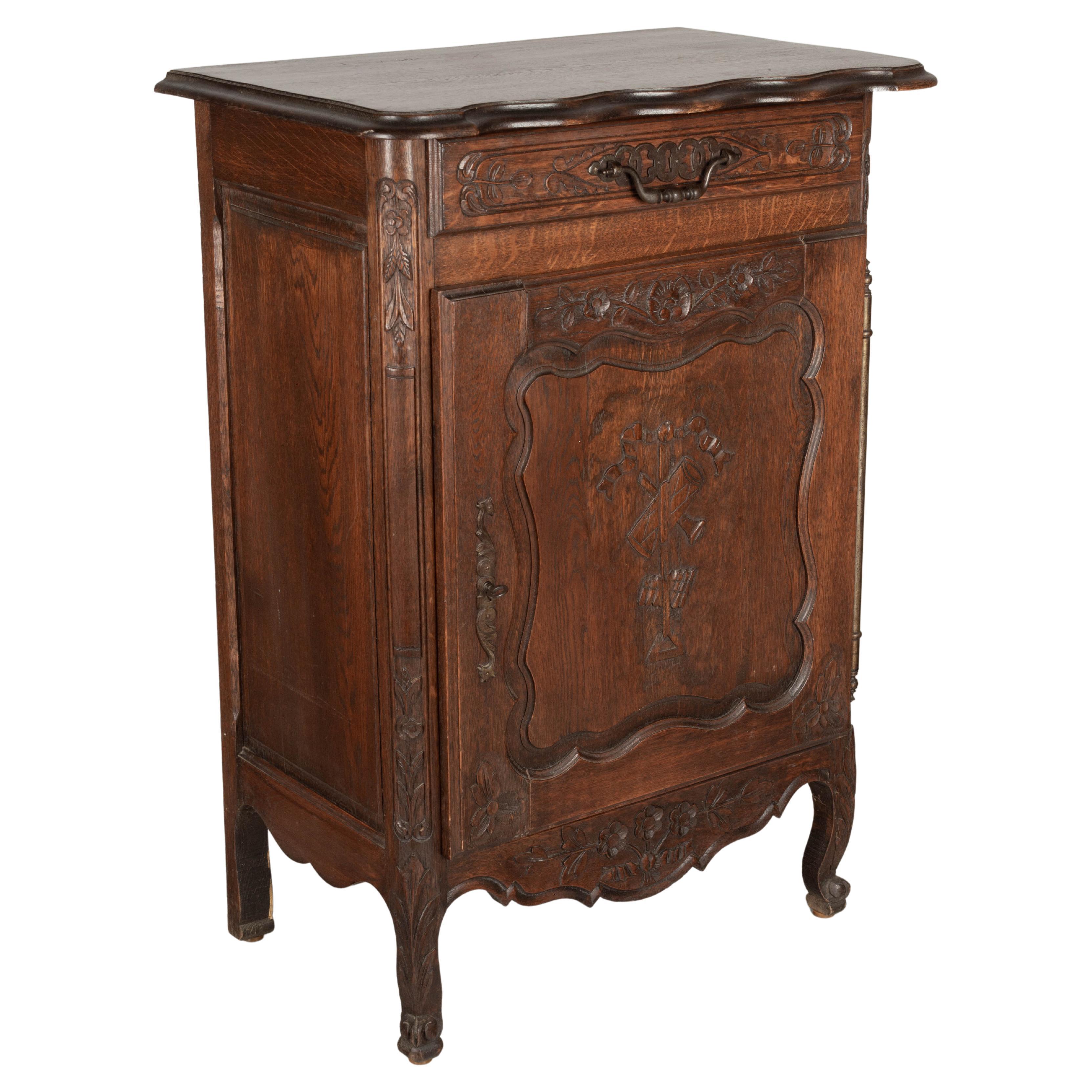 French Louis XV Style Confiturier or Single Door Cabinet For Sale