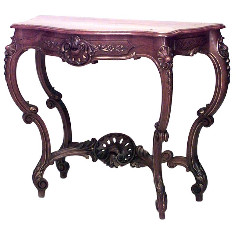 French Louis XV Style Console Table  For Sale