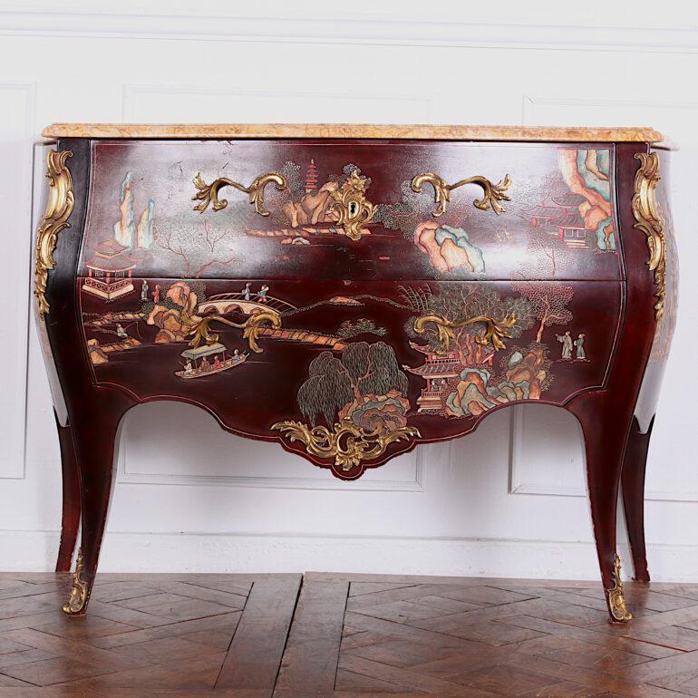 French Louis XV Style Coromandel Lacquer Ormolu Mounted Commode 2