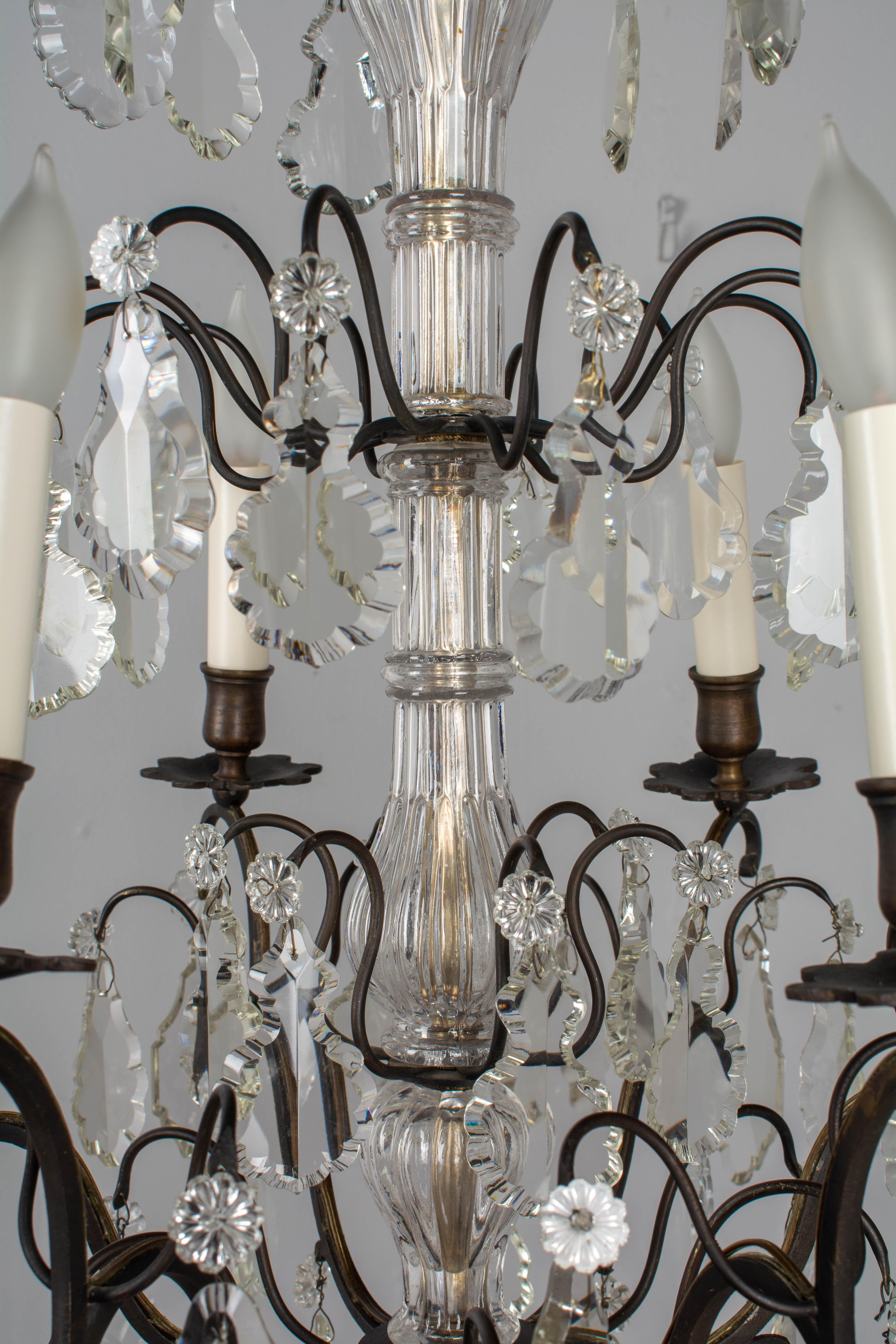 French Louis XV Style Crystal Chandelier 5