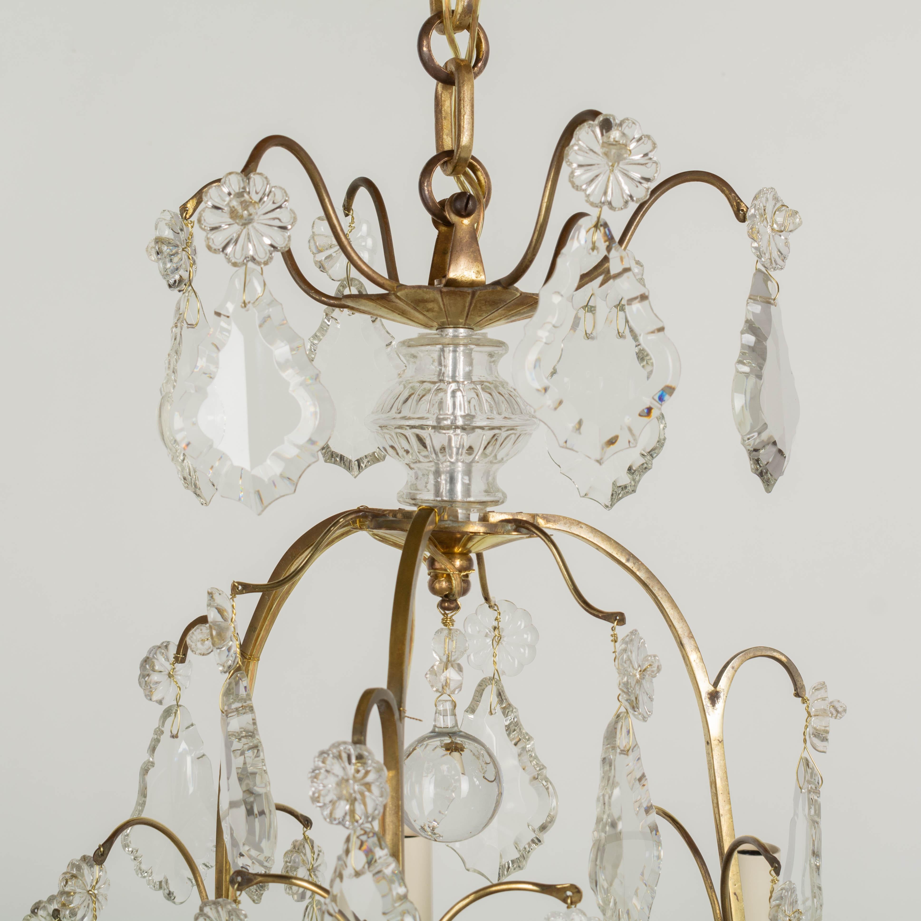 French Louis XV Style Crystal Chandelier For Sale 5