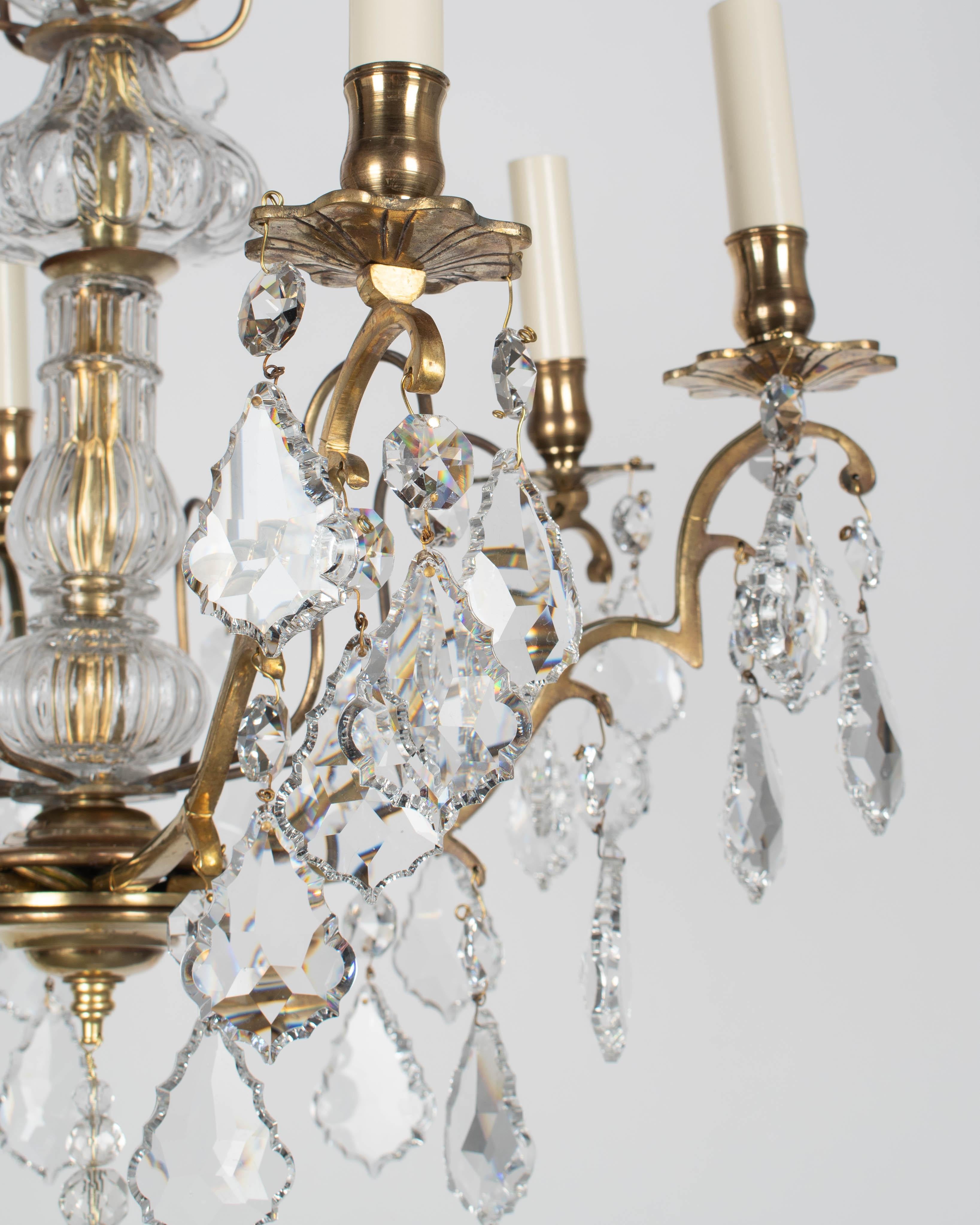 French Louis XV Style Crystal Chandelier For Sale 5
