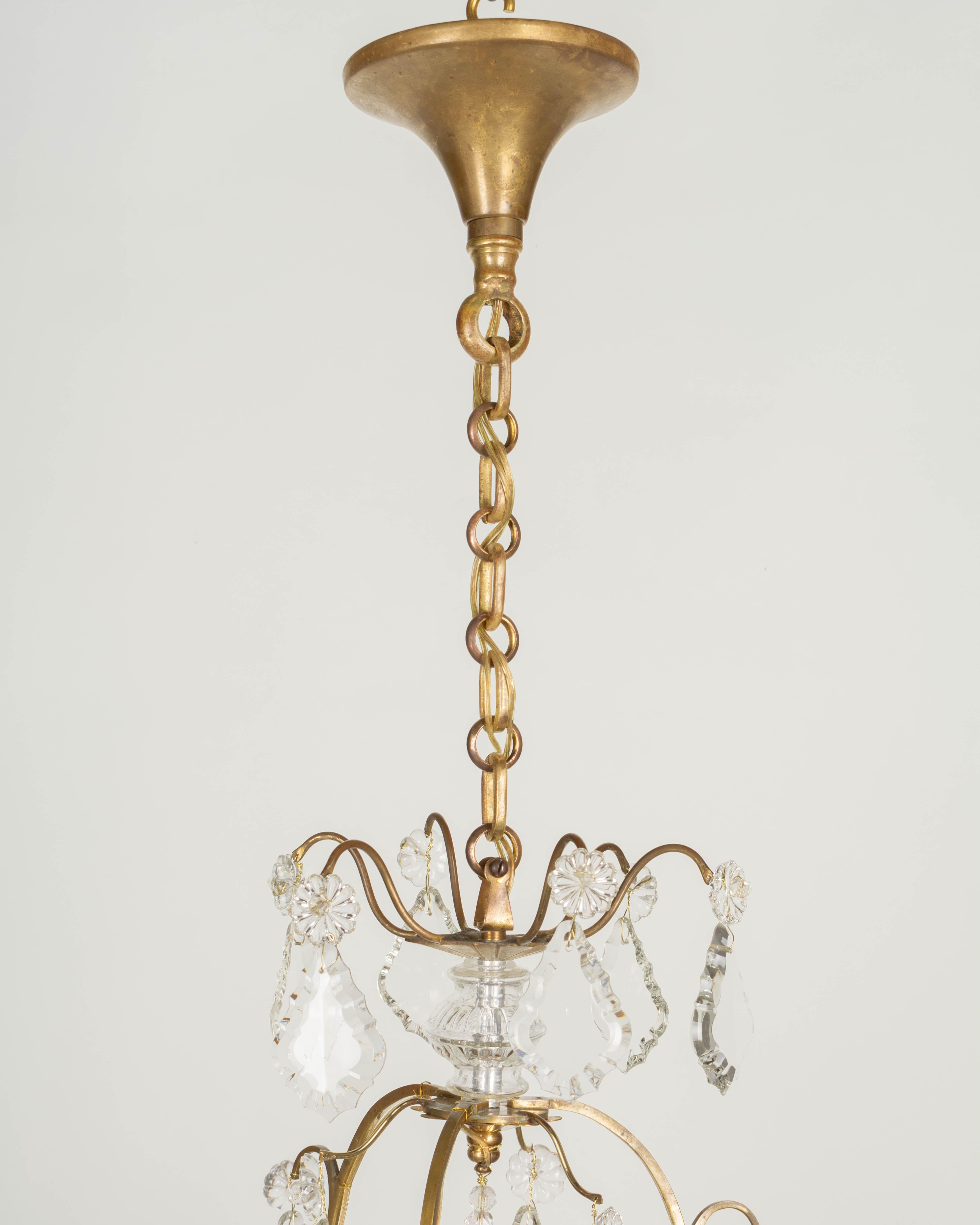 French Louis XV Style Crystal Chandelier For Sale 6