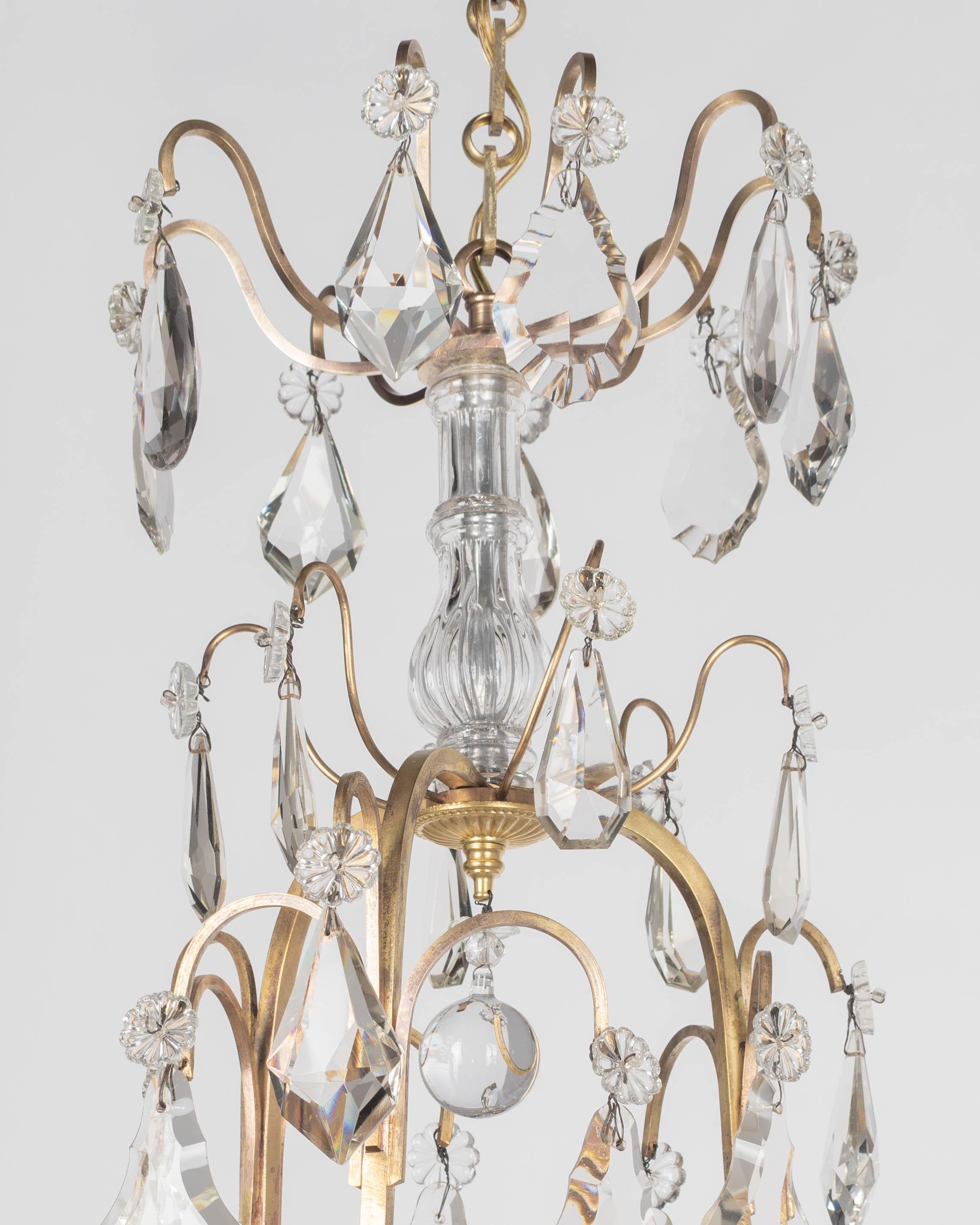 French Louis XV Style Crystal Chandelier For Sale 5