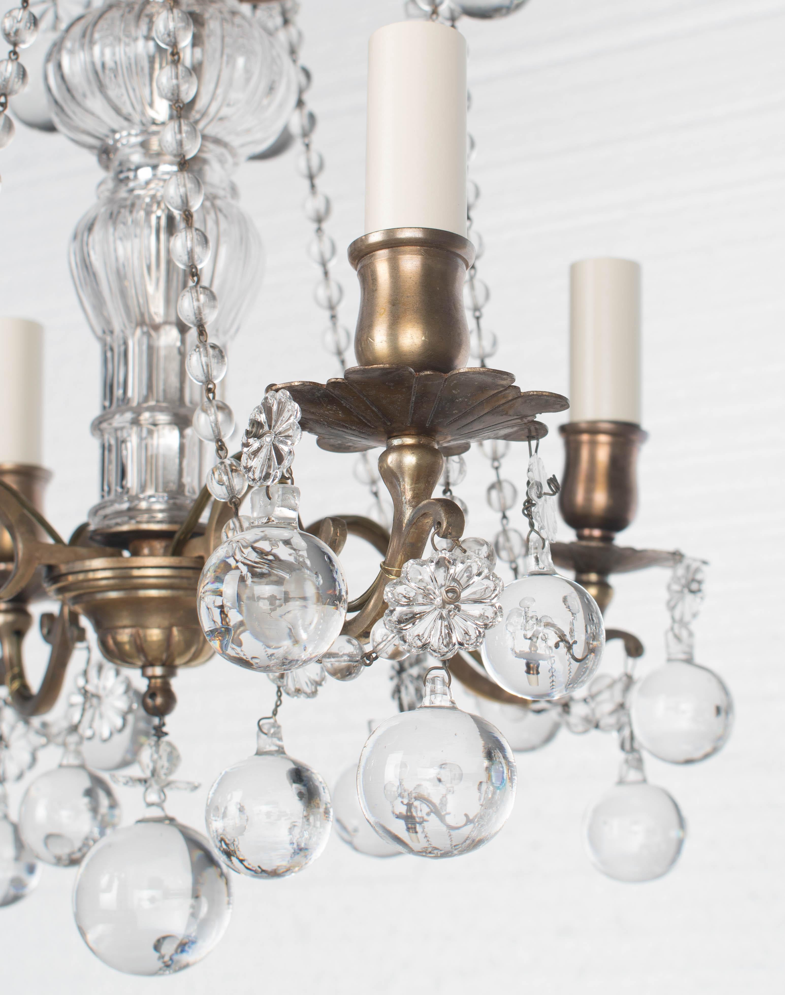 Lampadario di cristallo francese in stile Luigi XV in vendita 5