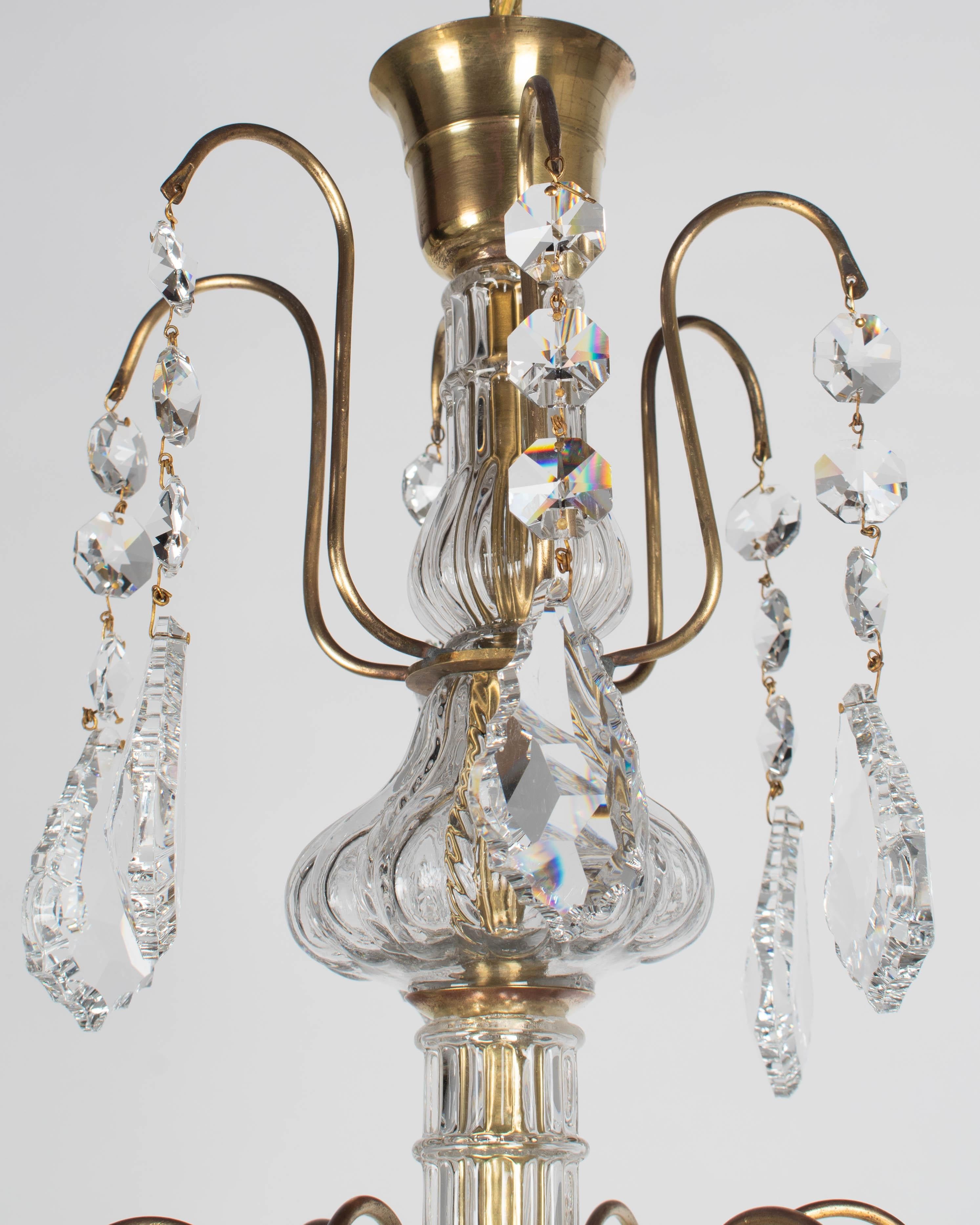 French Louis XV Style Crystal Chandelier For Sale 7