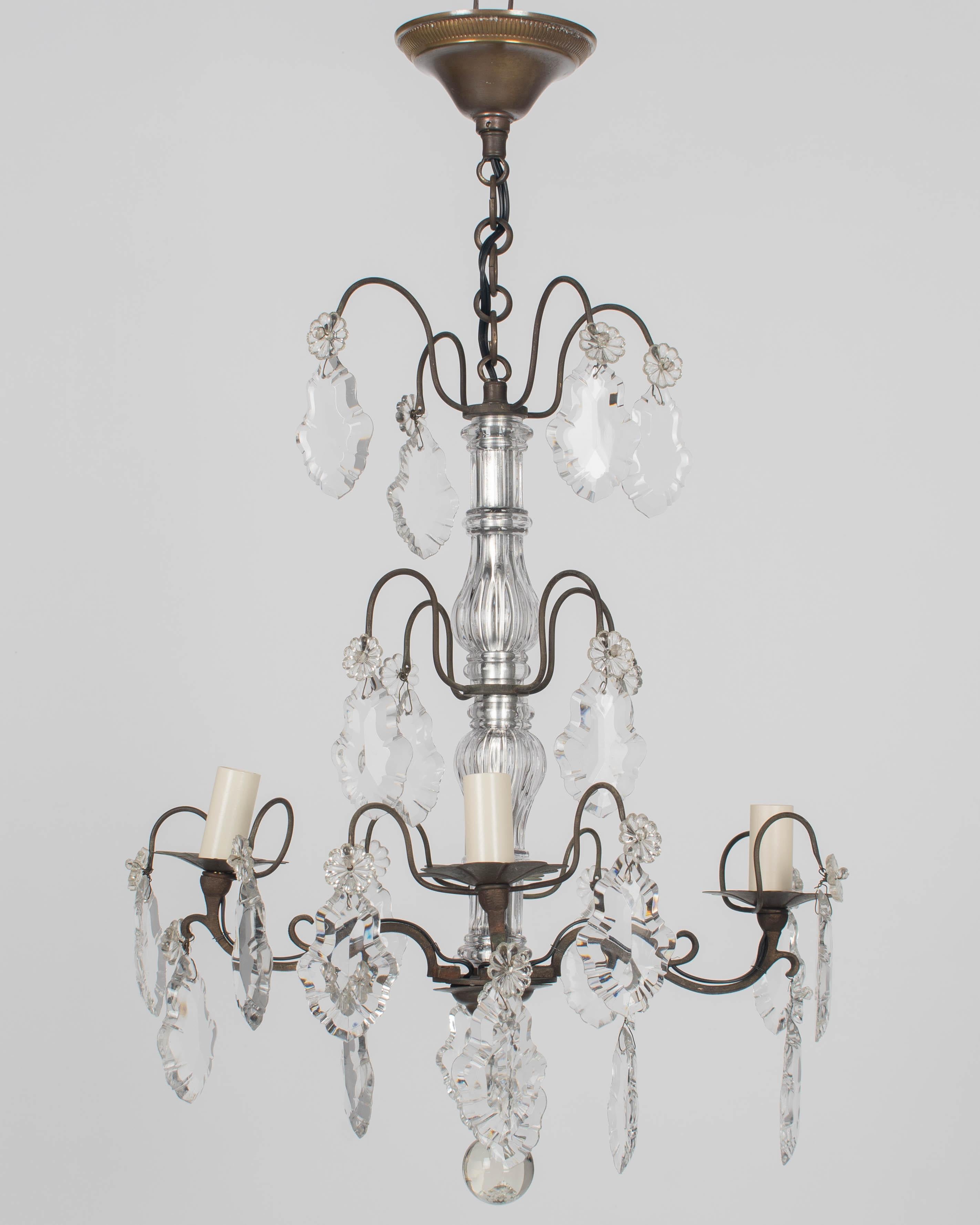 Französischer Kristall-Kronleuchter im Louis-XV-Stil im Angebot 5