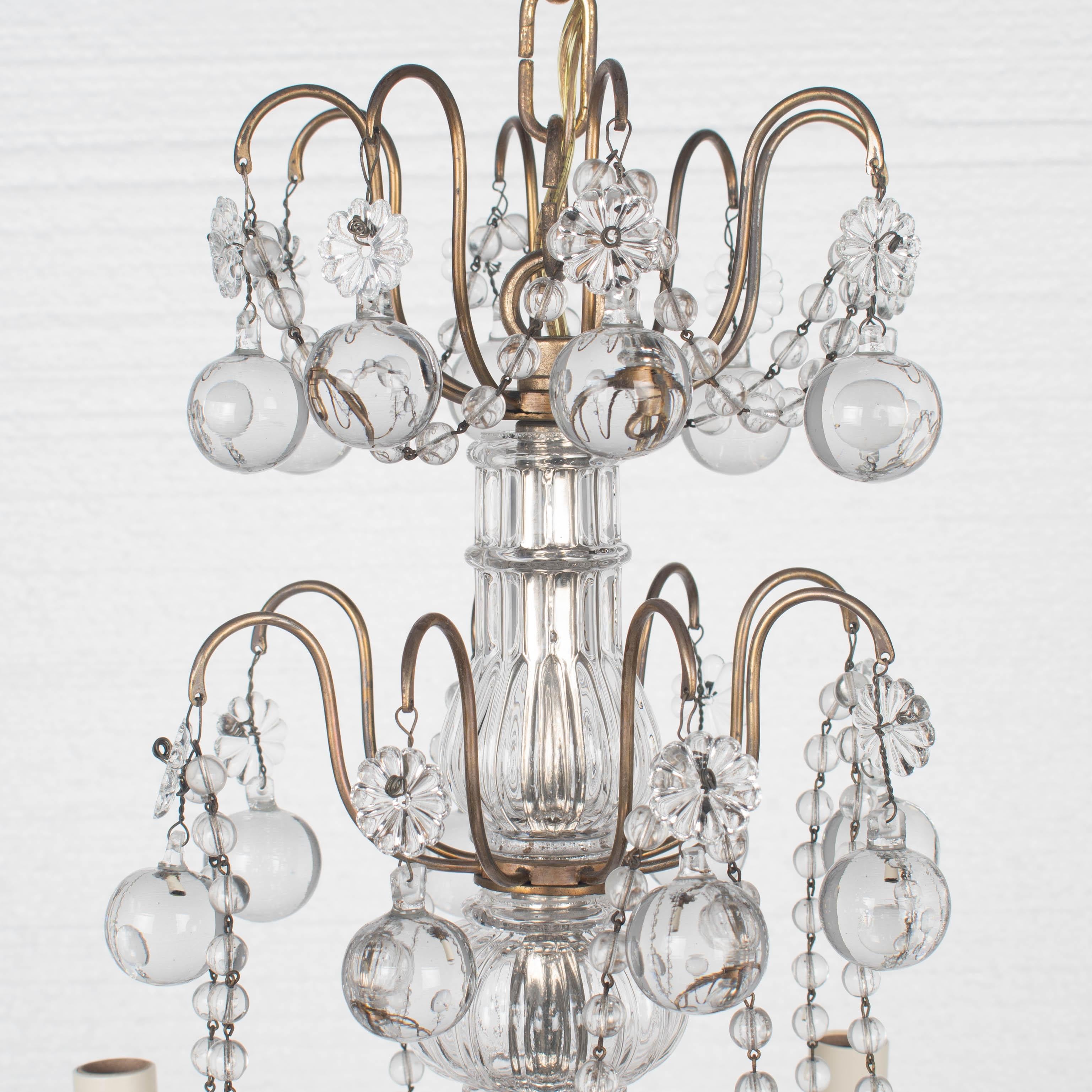 Lampadario di cristallo francese in stile Luigi XV in vendita 6