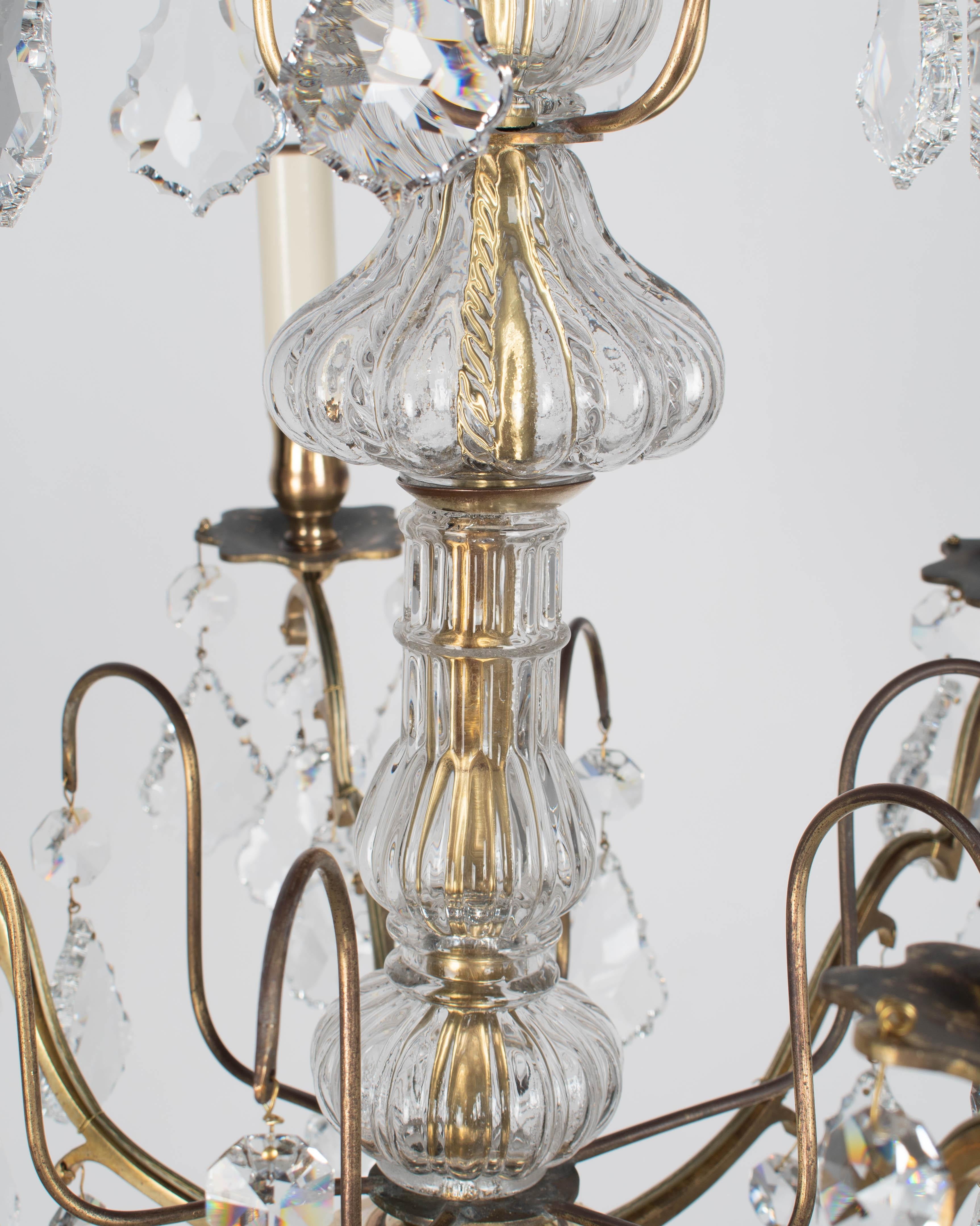 French Louis XV Style Crystal Chandelier For Sale 8
