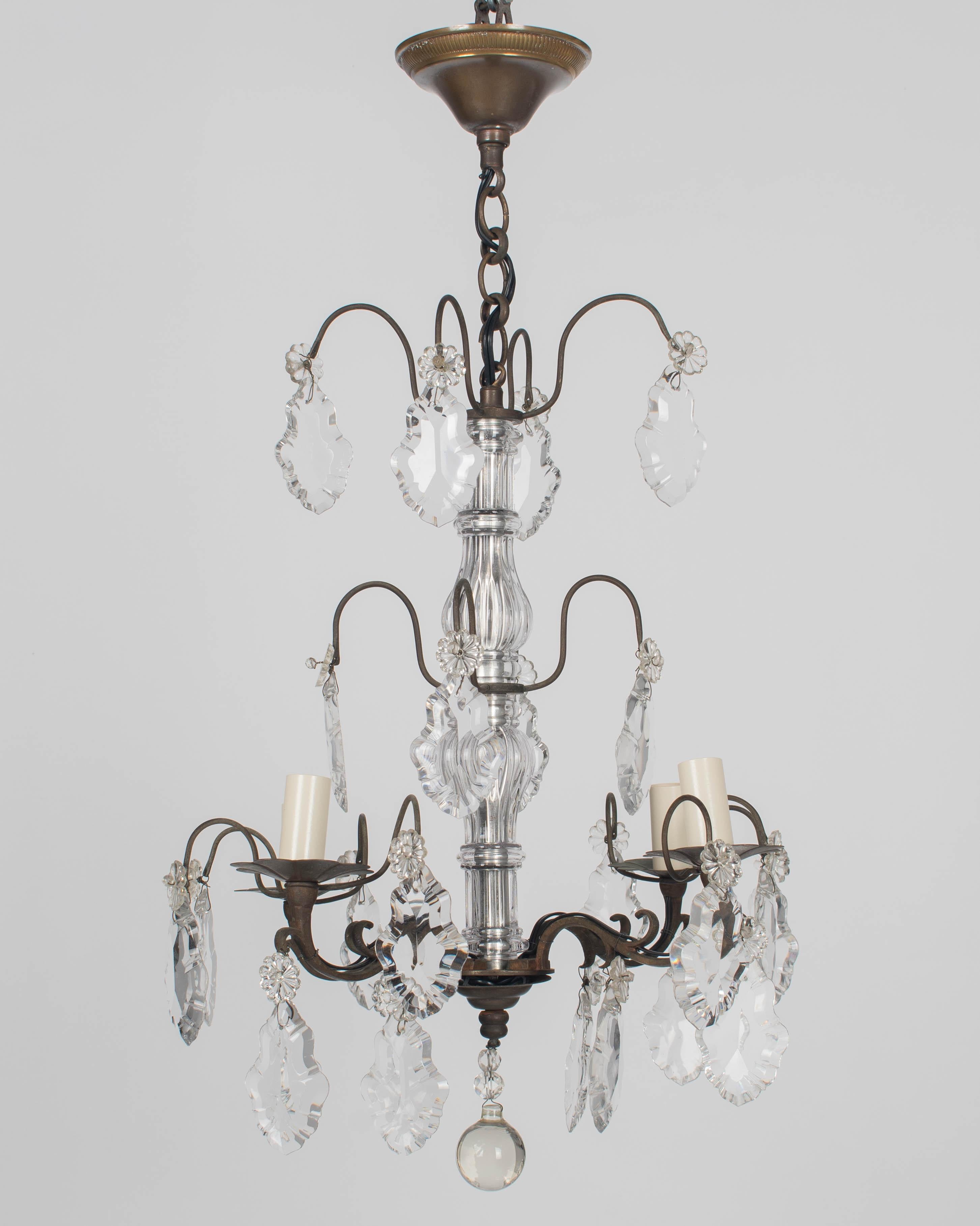 Französischer Kristall-Kronleuchter im Louis-XV-Stil im Angebot 6