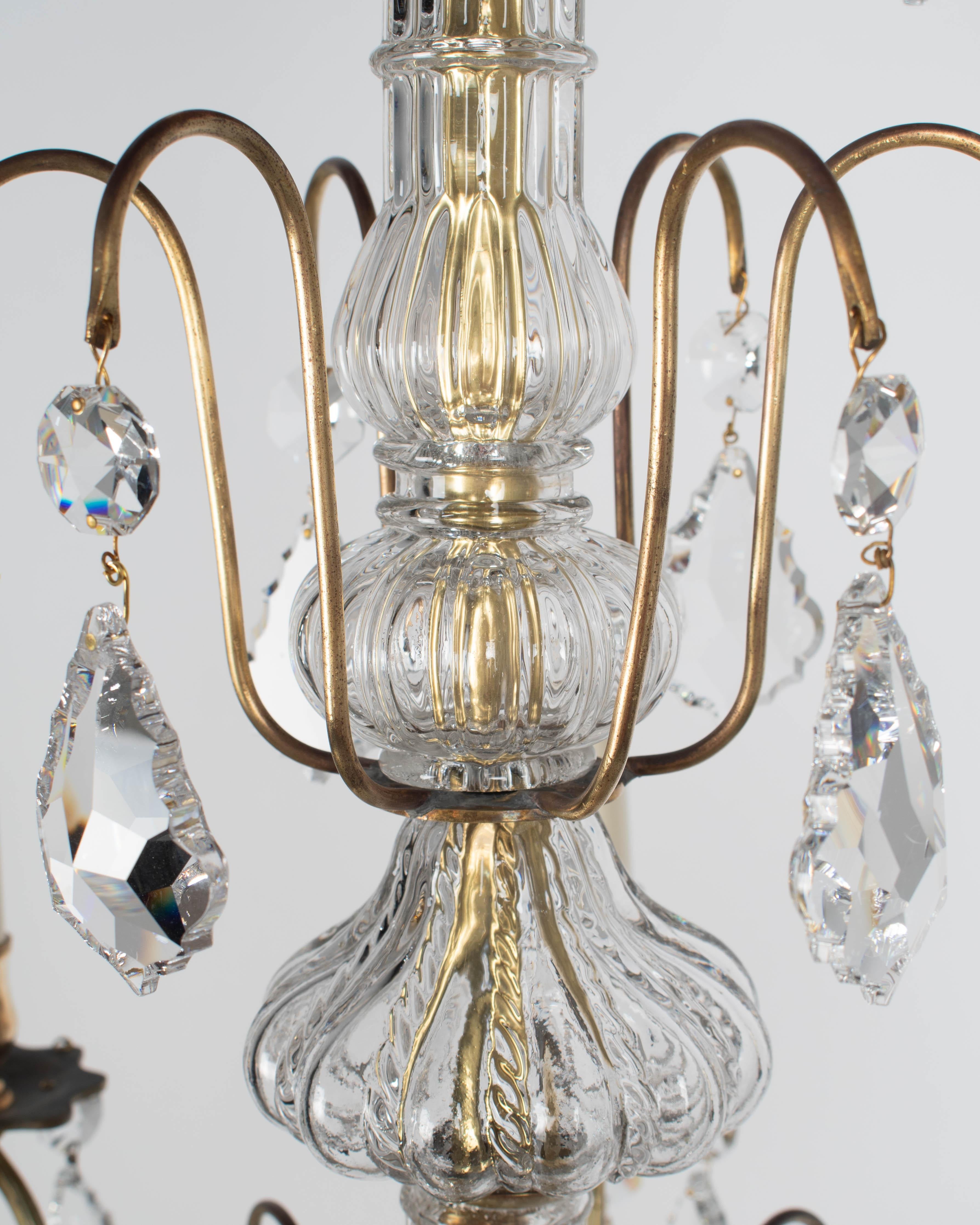 French Louis XV Style Crystal Chandelier For Sale 9
