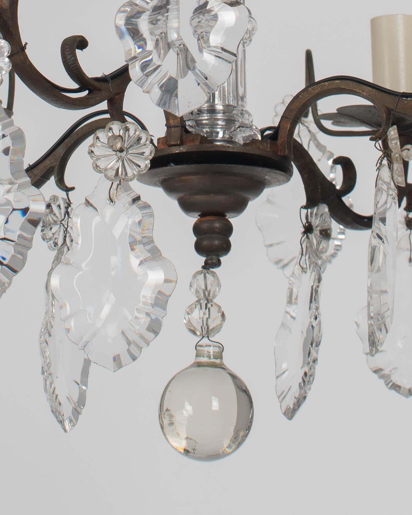 Französischer Kristall-Kronleuchter im Louis-XV-Stil im Angebot 7