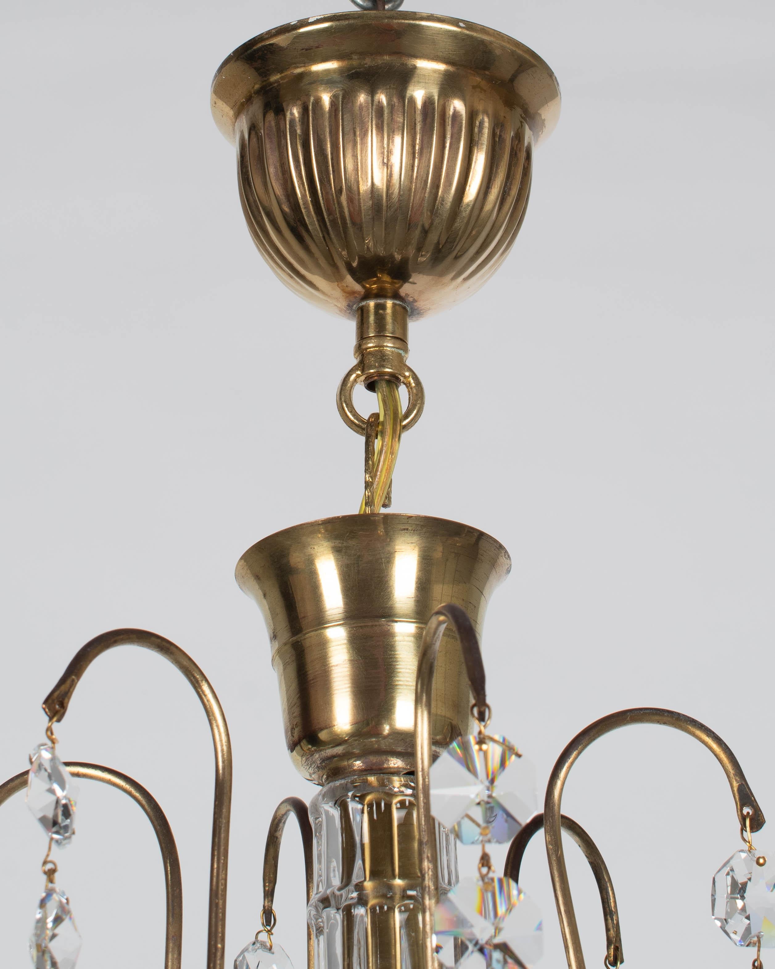 French Louis XV Style Crystal Chandelier For Sale 10
