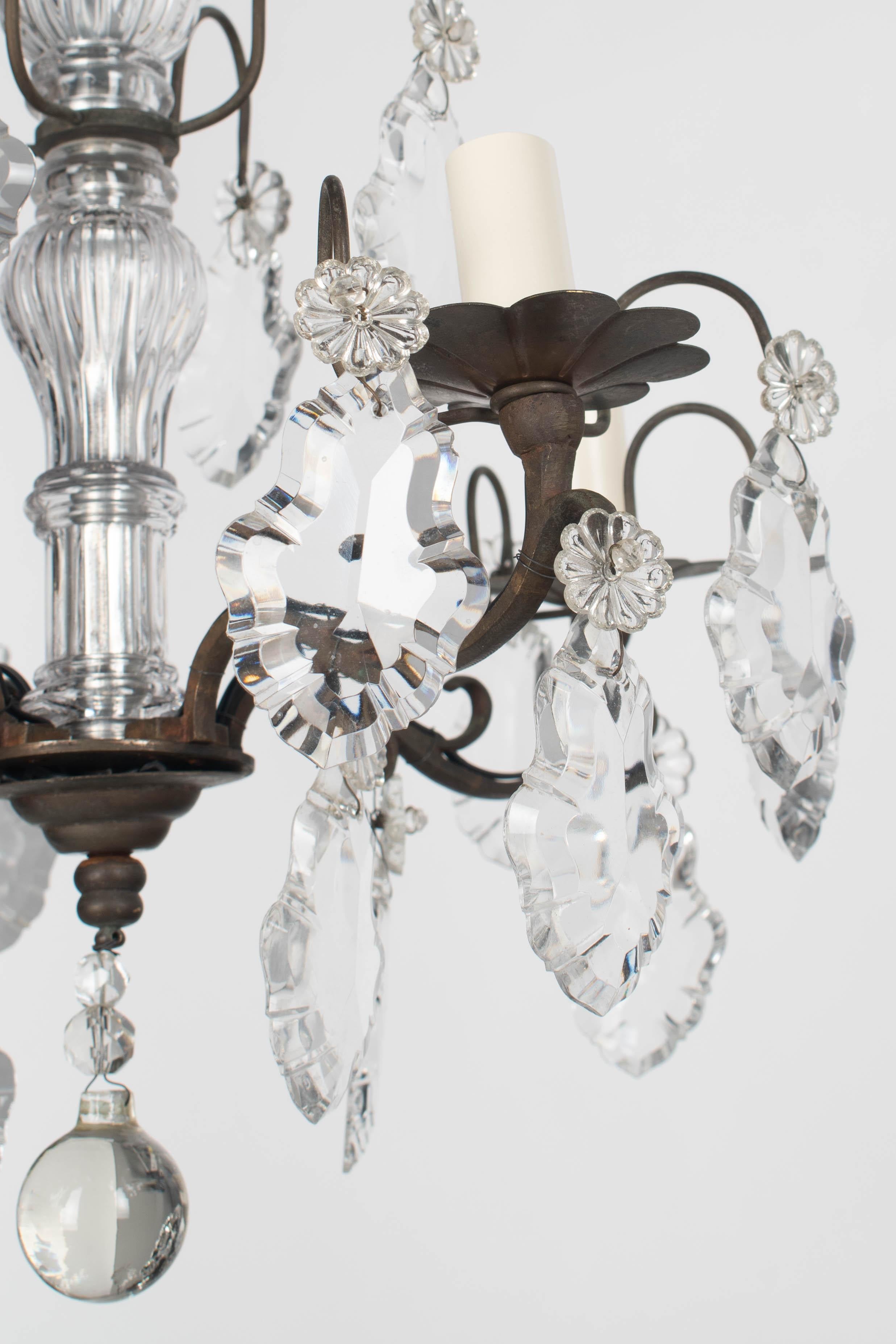 Französischer Kristall-Kronleuchter im Louis-XV-Stil im Angebot 9