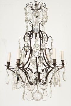 French Louis XV Style Crystal Chandelier