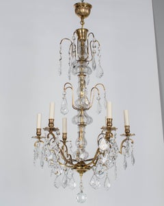 French Louis XV Style Crystal Chandelier